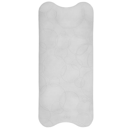 Ubbi Cushioned Non-Slip Bath Mat for Baby, Powerful Suction Cups, Baby Bathtub Time Essentials, Gray