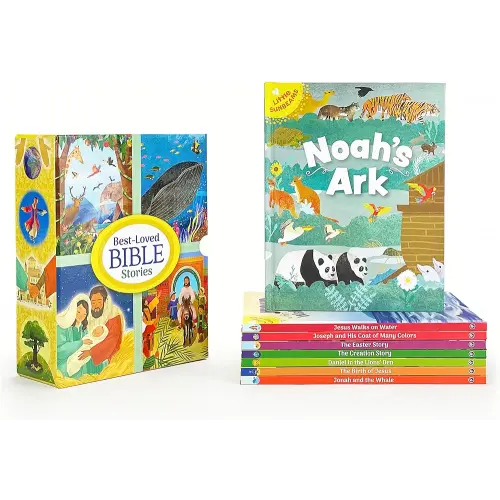 Best-Loved Bible Stories - 8-Book Library Boxed Gift Set for Children: Including stories of Noah's Ark, The Birth of Jesus, The Creation Story, Daniel and the Lion's Den, Jonah, and More
