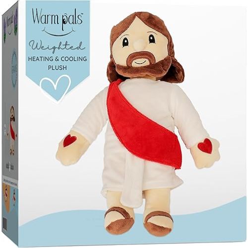 1i4 Group Warm Pals - Jesus - Cozy Microwavable Lavender Scented Plush Toys - Stuffed Jesus Plush - Heatable Coolable Comfort Plushie - Christian Toys