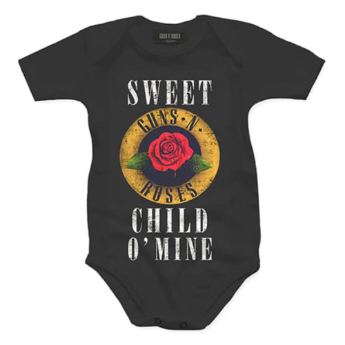 Guns N Roses Child O' Mine Rose Kids Baby Grow Bodysuit 428135 | Rockabilia Merch Store