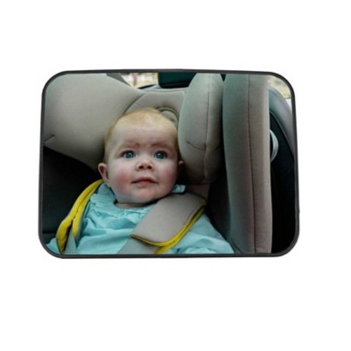 Ezimoov Ezi Mirror Classic - Black: Car Seat Accessory, ABS Plastic, Back Seat Mirror