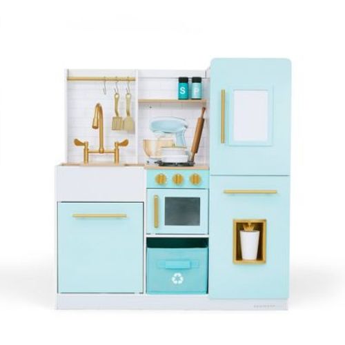 Teamson Kids Biscay Delight Classic Play Kitchen with Magnetic Refrigerator