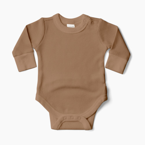 Goumikids Thermal Organic Long-Sleeve Bodysuit - Natural, 6-12 M