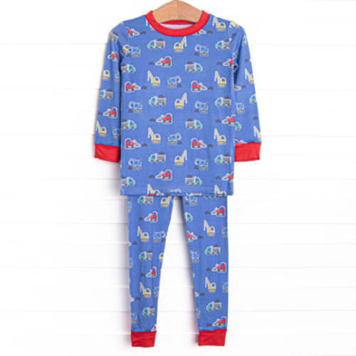 Blue Collar Builder Bamboo Pajama Set, Blue – Stitchy Fish
