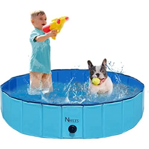 63" Collapsible Bathing Tub, Indoor & Outdoor Foldable Leakproof