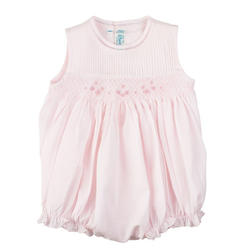 Smocked Sleeveless Bubble