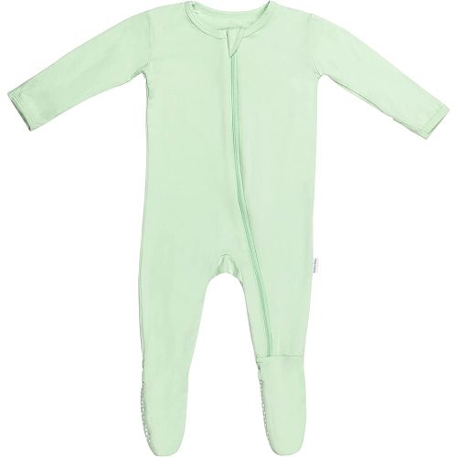 Bamboo Little Soft Baby Bamboo Footie Pajamas, Zipper Closure, 0-24 Months