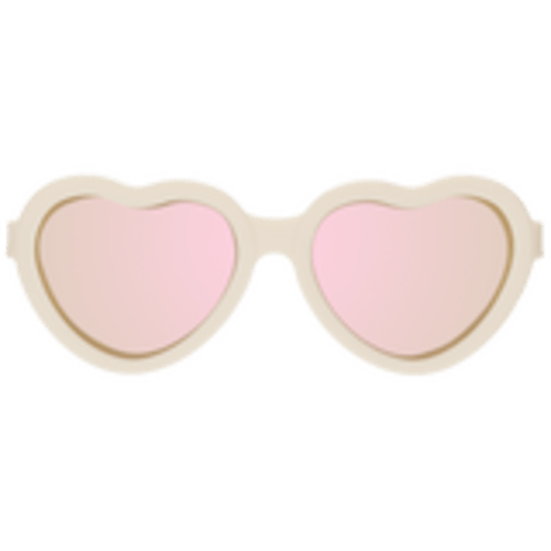 Sweet Cream Heart | Rose Gold Polarized Mirrored Lenses – Babiators Sunglasses