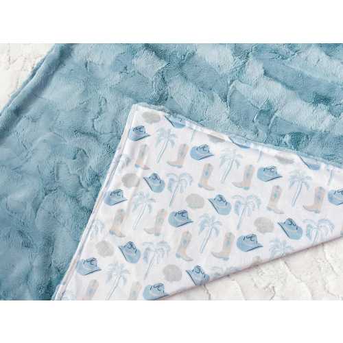 Minky Coastal Western Cowboy Baby Crib Blanket, Cotton Crib Sheet, Nursing Pillow Cover, Newborn Gift, Muslin Swaddle Boy, Longhorn, Boots