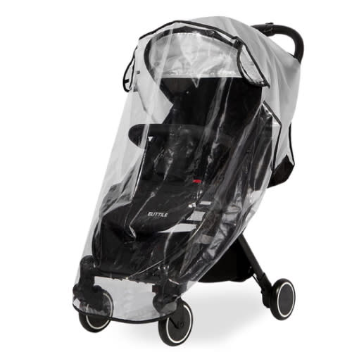 Clear Stroller Rain Cover, Universal Travel Weather Shield Breathable Baby Stroller Rain Cover for Windproof, Waterproof, Protect from Sun Dust Snow