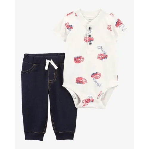 Baby 2-Piece Firetruck Bodysuit Pant Set - Carter's | Carter's