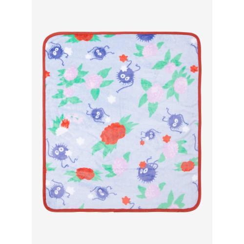 Studio Ghibli Spirited Away Soot Sprites Floral Allover Print Baby Blanket - BoxLunch Exclusive