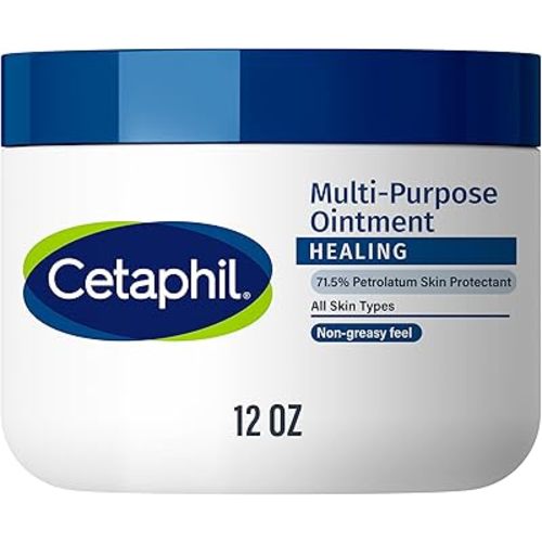 Cetaphil Healing Ointment, 12 oz, For Dry, Chapped, Irritated Skin, Heals and Protects, Soothes Cracked Hands and Chapped Lips, Hypoallergenic, Fragrance Free