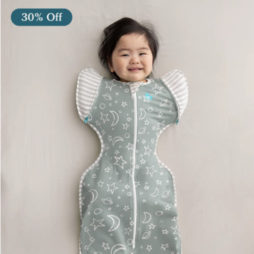 Swaddle Up™ Transition Bag 1.0 TOG Viscose from Bamboo Olive Stars & Moon