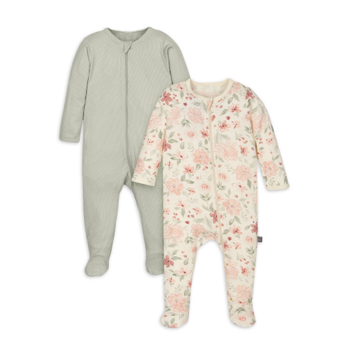 Modern Moments by Gerber Baby Unisex Super Soft Sleep 'N Plays, 2-Pack, Sizes Newborn - 6/9 Months