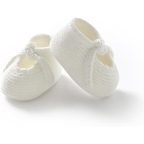DovFanny Newborn Baby Booties Soft Knit First Walking Shoes Gift for Infant Boy Girl - Breathable Baby Shoes