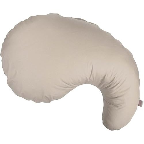 Boppy Cuddle Pillow with 100% Organic Cotton Removable Cover, Hypoallergenic Fiber Fill, Contoured for Support for Side Sleeping, Relieve Shoulder Pressure, Align HIPS for Lower Back Pain, Biscuit