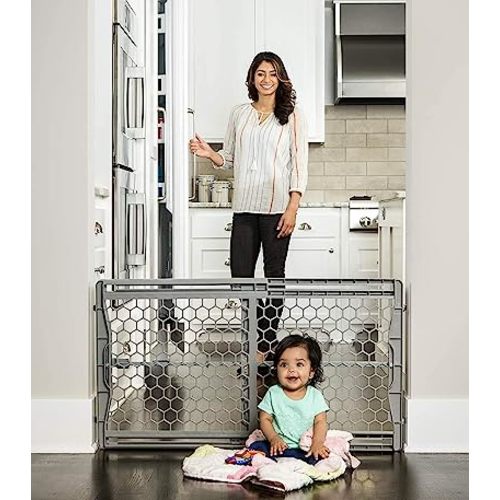 Regalo Easy Fit Plastic Adjustable Extra Wide Baby Gate, 1 Count (Pack of 1)
