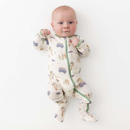 Footie Pajamas - Surfboards