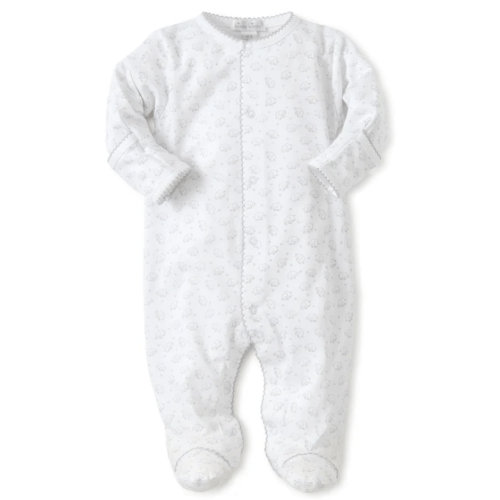 Silver Ele-Fun Footie Size 0-3 M