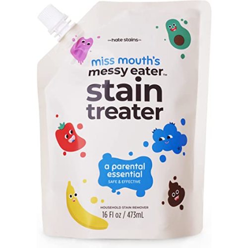 Amazon.com: Miss Mouth's Messy Eater Stain Treater - 16oz Refill - Newborn & Baby Essentials - No Dry Cleaning Food, Grease, Coffee Off Laundry, Underwear, Fabric : Health & Household