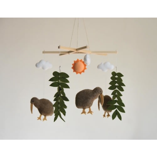 Kiwi Bird Baby Mobile, Kiwi Nursery Decoration