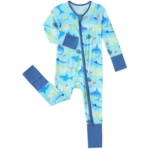 Viscose from Bamboo Pajamas Baby Footless Romper - Baby Infant Boys Girls One Piece Jumpsuits