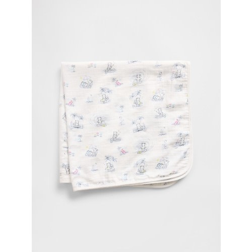 Baby Crinkle Gauze Brannan Bear Blanket | Gap