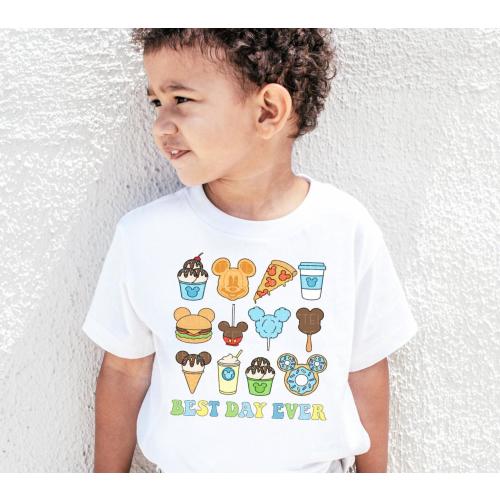Best Day Ever Shirt Here For The Snacks Shirt Magic Kingdom Shirts Happiest Place Cute Mouse Ears Tee Family Vacation Kids Toddler Boy Baby