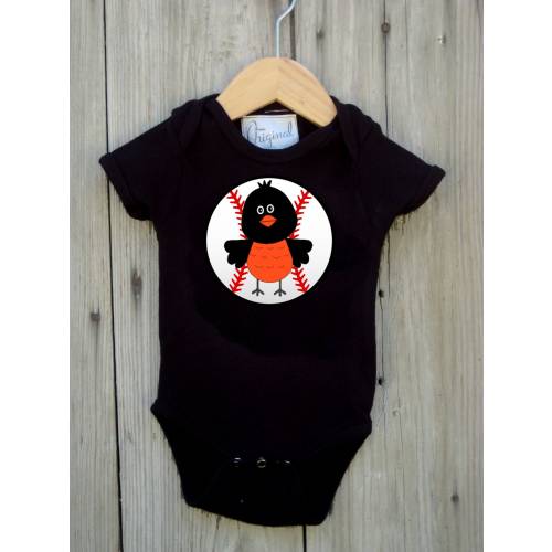 Baltimore Orioles Inspired Bodysuit for Baby Boy
