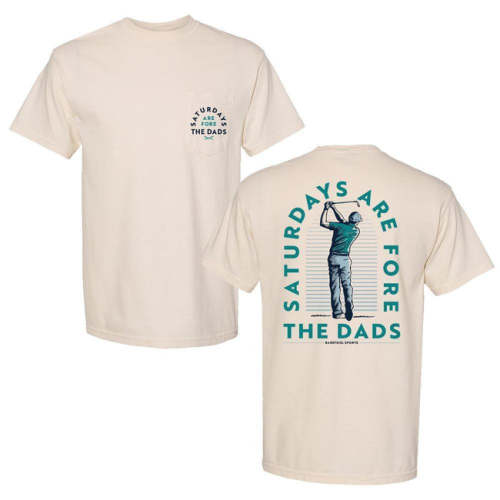 Saturdays Are Fore The Dads Golfer Pocket Tee - Barstool Sports
