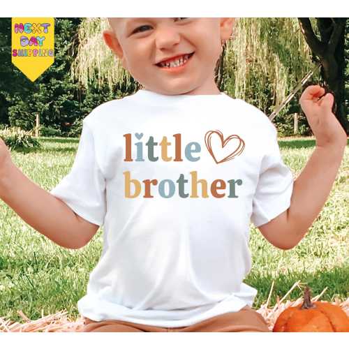 Little Brother Shirt, Cute Little Brother Toddler Shirt, Retro Little Brother Baseball tee, Vintage Little Bro Gift, Sibling Shirt