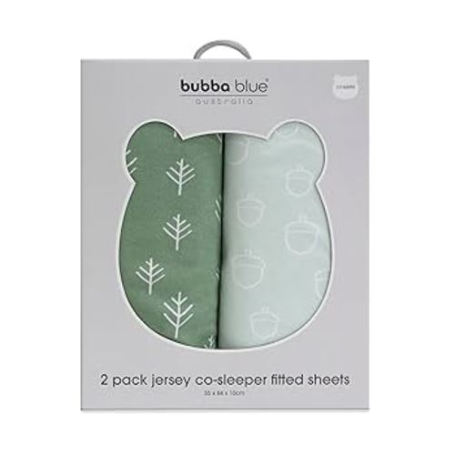 Bubba Blue 2 PK Co Sleeper F Sheet Avocado/Forest