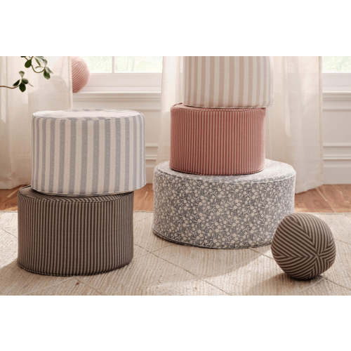 Soft Striped Ottoman | Finley | House of Noa