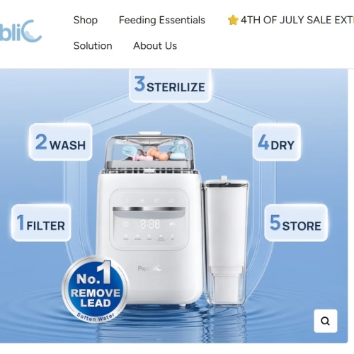 Papablic SafeguardPlus™ Baby Bottle Washer System