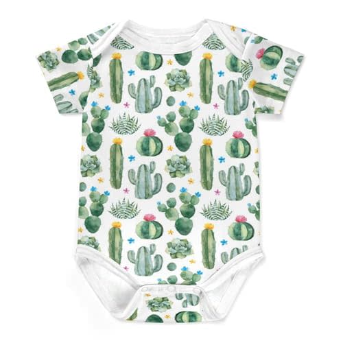 Vodbne Cute Baby Onesie, Short Sleeve Infant Stuff Shower Gifts for Boys & Girls