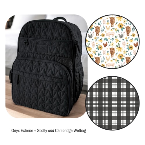 The Pack 2.0 Diaper Bag - Onyx + Scotty & Cambridge