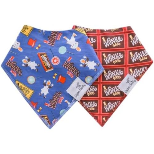 Copper Pearl Baby Bandana Bibs - 2 Pack Soft Cotton Bibs for Drooling & Teething, Absorbent, Adjustable Fit, Many Styles