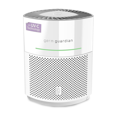 GermGuardian Airsafe+ HEPA Air Purifier for Home, Large Rooms Up To 1043 Sq. Ft. with HEPA Air Filter, UV-C Light & Air Quality Sensor, AC3000W, White