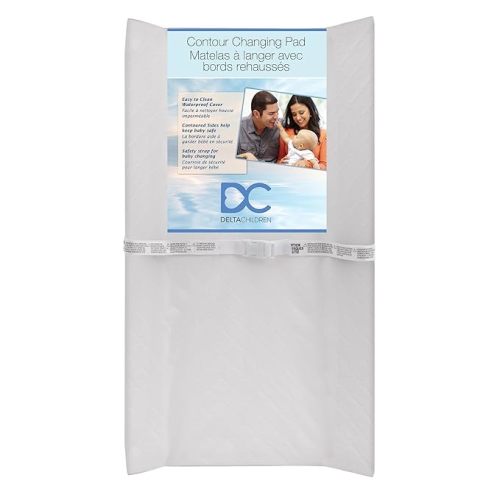 Delta Children Contoured Changing Pad, White