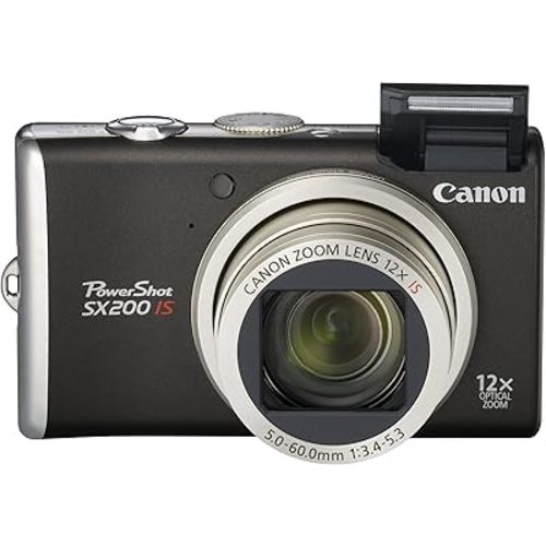Canon PowerShot SX200IS 12 MP Digital Camera with 12x Wide Angle Optical Image Stabilized Zoom and 3.0-inch LCD (Black)