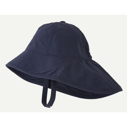 Patagonia Baby Block-the-Sun UPF 40+ Full Brim Hat | 0-3m | Navy Color