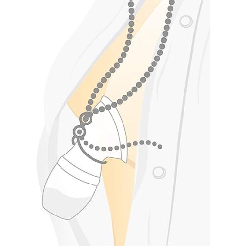 haakaa Silicone Strap Suitable for Gen.1/2/3 Haakaa Manual Breast Pump Prevent Breast Pump from Falling Off During Use (SUVA Grey Color) -1pc
