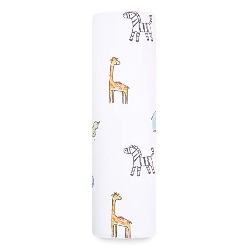 aden + anais Comfort Knit Baby Swaddle Blanket, Jungle Jam print