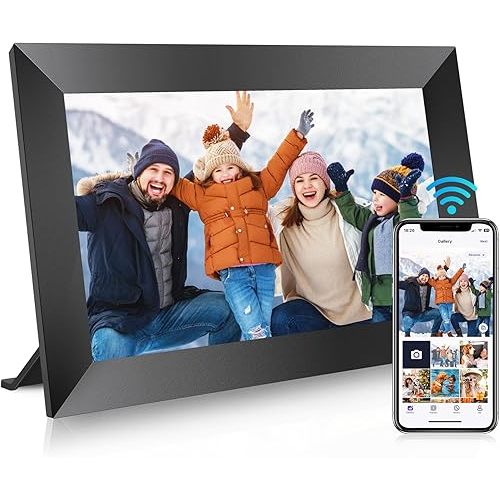 Uhale 10.1" Digital Picture Frame with 32GB Storage Support SD Card, Electronic Photo Frames with 1280x800 HD IPS Touch Screen, Instantly and Securely Share Memories, Send Wishes from Anywhere