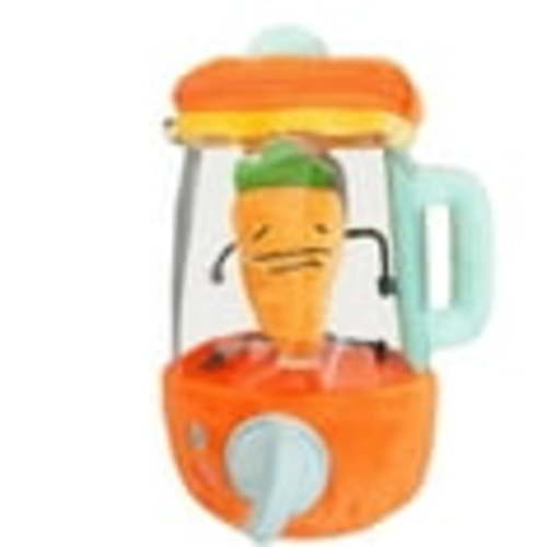 Plush Carrot Juicer Toy, 6 Inches Fun Drawstring Rotating Plush Toy, Carrot Blender Plush, Pull String Wind-up Carrot Juicer Plush Toy for Children, Friends, Family, Christmas, Birthday