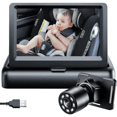 Itomoro Baby Car Camera, View Infant in Rear Facing Seat with Wide Crystal Clear View,USB Easy Install car camera for baby 1080P