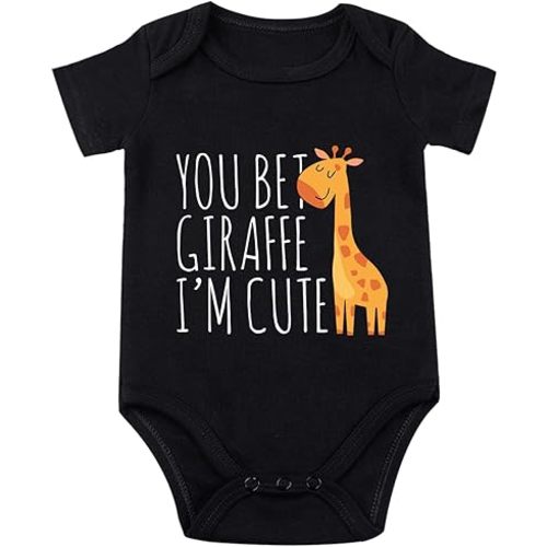 listery Funny Baby Bodysuit Giraffe For Baby You Bet Giraffe Im Cute Bodysuit Baby Giraffe Infant Newborn Bodysuit Clothes