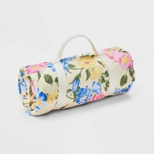 Picnic Floral Print Outdoor Blanket - A New Day™