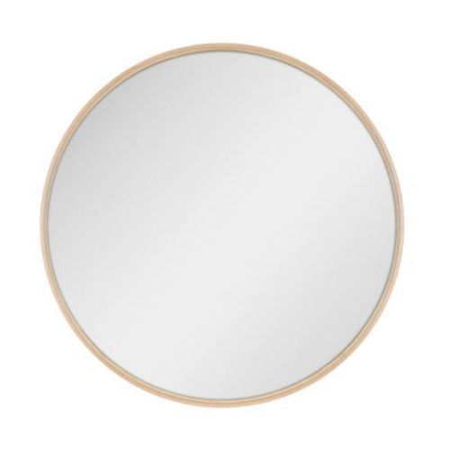 Master & Co. 36" Round Woodgrain Mirror Natural